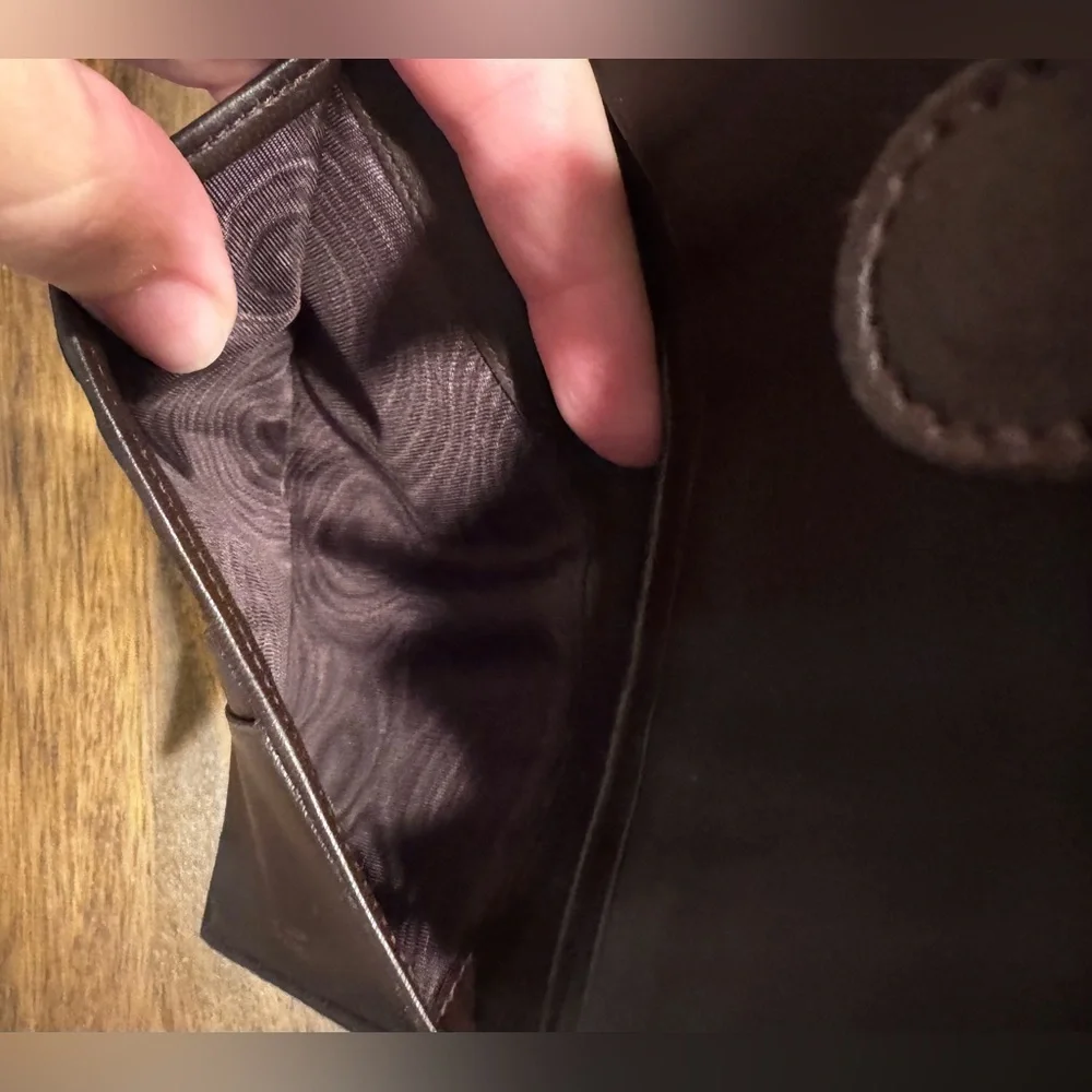Bottega Veneta Brown Leather Signature Woven Two Sided Wallet